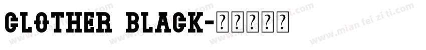 Clother Black字体转换